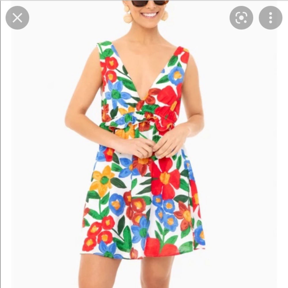 Lush V Neck Floral Mini Dress - Size Small